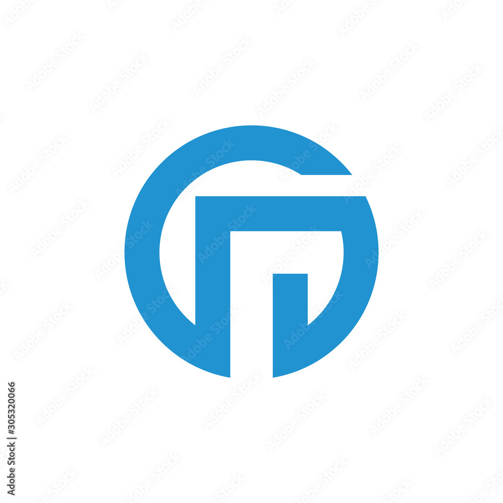 letter on circle geometric arrow logo vector letter on circle geometric arrow logo vector
