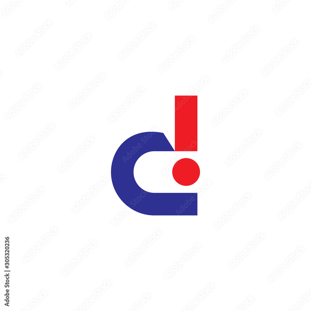 letter d with exclamation design logo vector letter d with exclamation design logo vector
