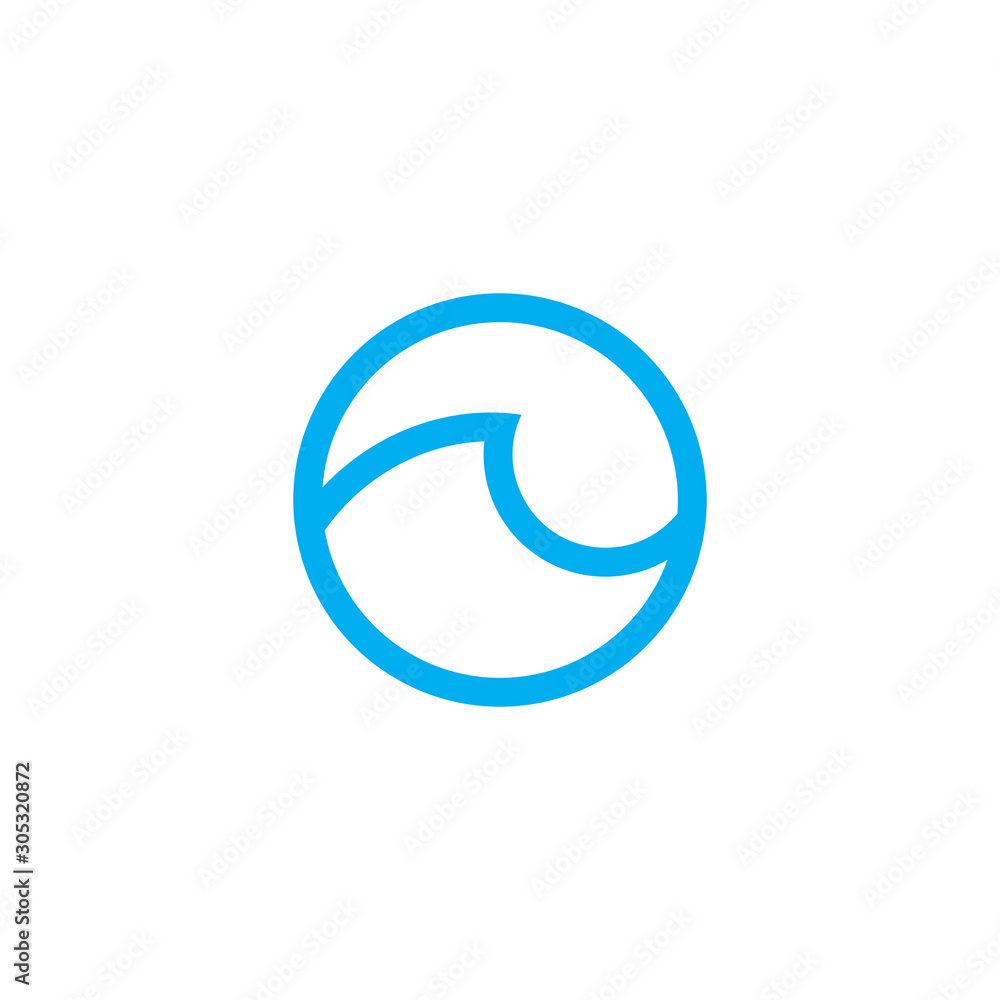 simple circle geometric wave line geometric logo simple circle geometric wave line geometric logo