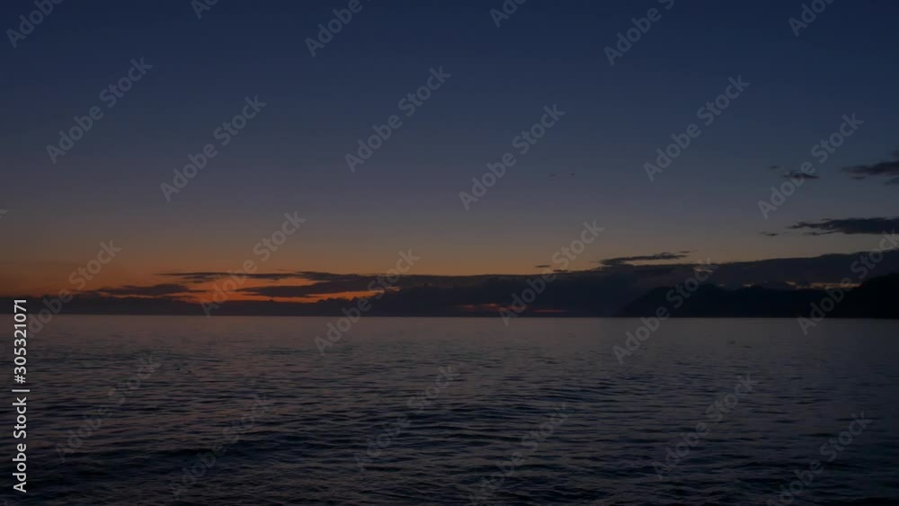 夕日の海 夕日の海