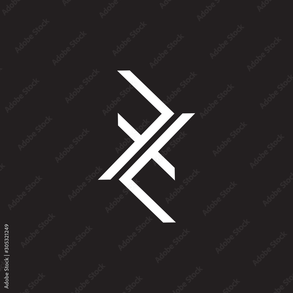 letter tf ft line simple line logo vector letter tf ft line simple line logo vector