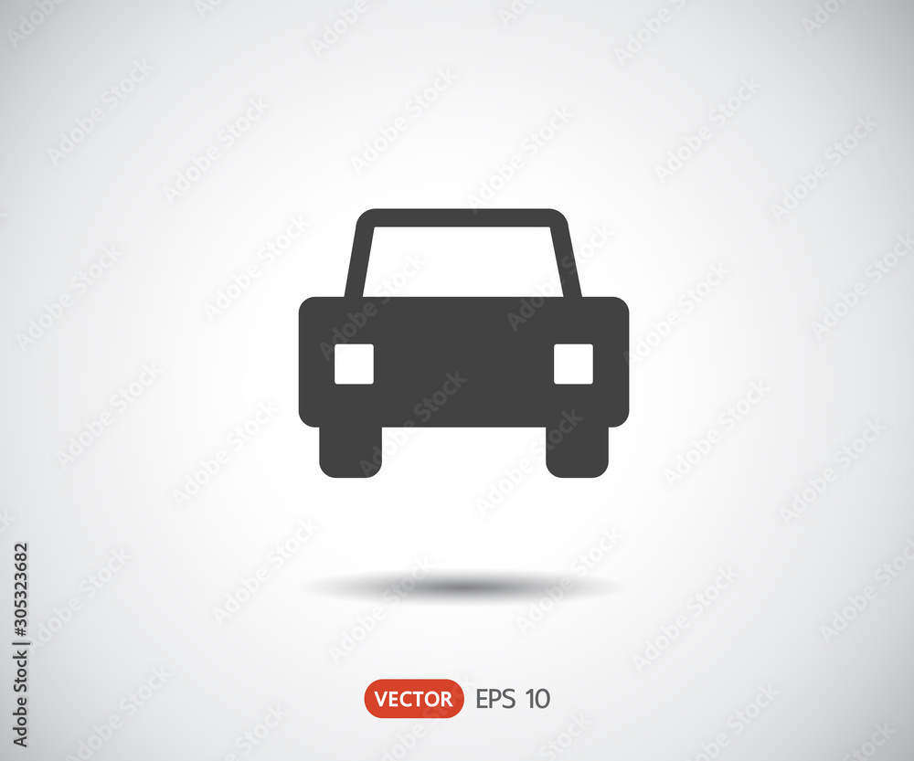 Car icon, Flat logo Vector illustration Car icon, Flat logo Vector illustration