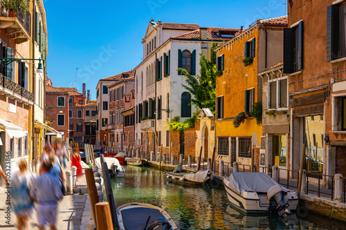Bright colorful houses on Venetian lagoon, Venice © JackF