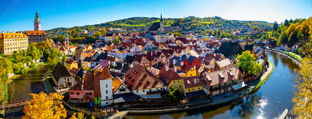 Cesky Krumlov with Castle and Cathedral