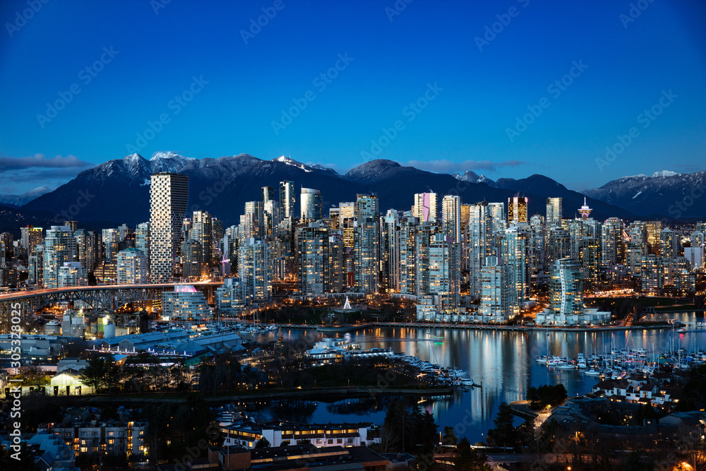 Fototapeta premium Panoramę miasta Vancouver