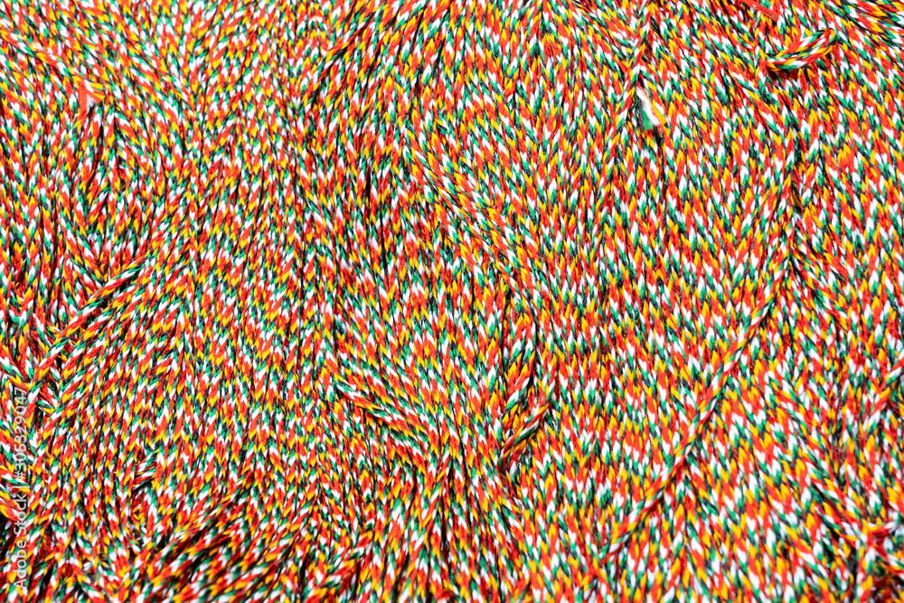 Close up Background of amulet bracelet or necklace in india market. Close up Background of amulet bracelet or necklace in india market.