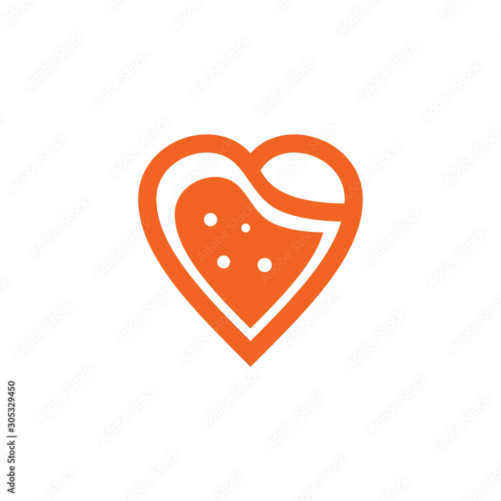 Orange fruit icon logo design template Orange fruit icon logo design template