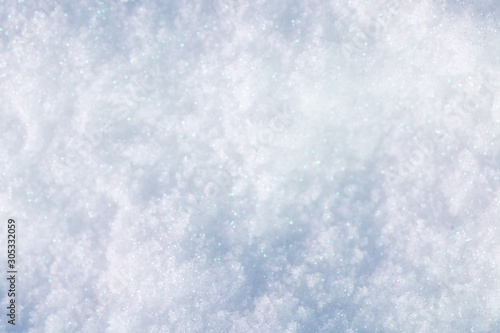 Sparkling soft white snow background