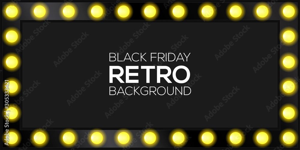 Black friday retro background Black friday retro background