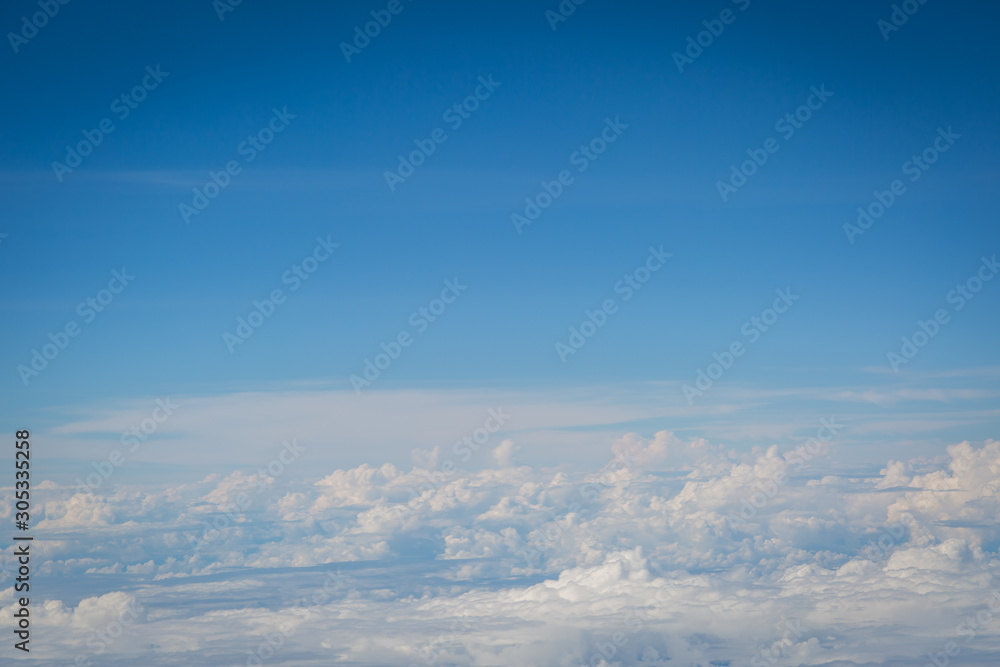 Fototapeta premium sky and clouds view from airplan