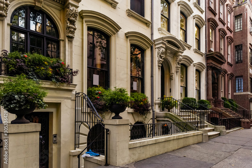 Wallpaper Mural Brownstone facades & row houses at sunset in an iconic neighborhood of Brooklyn Heights in New York City Torontodigital.ca