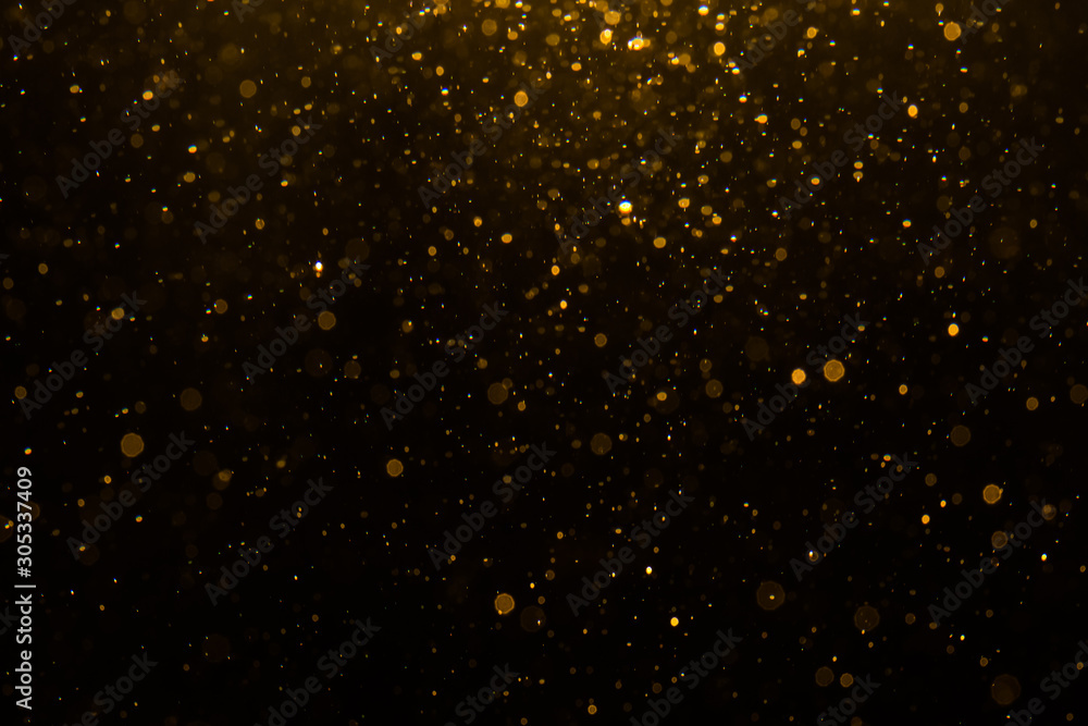 Abstract gold bokeh with black Abstract gold bokeh with black