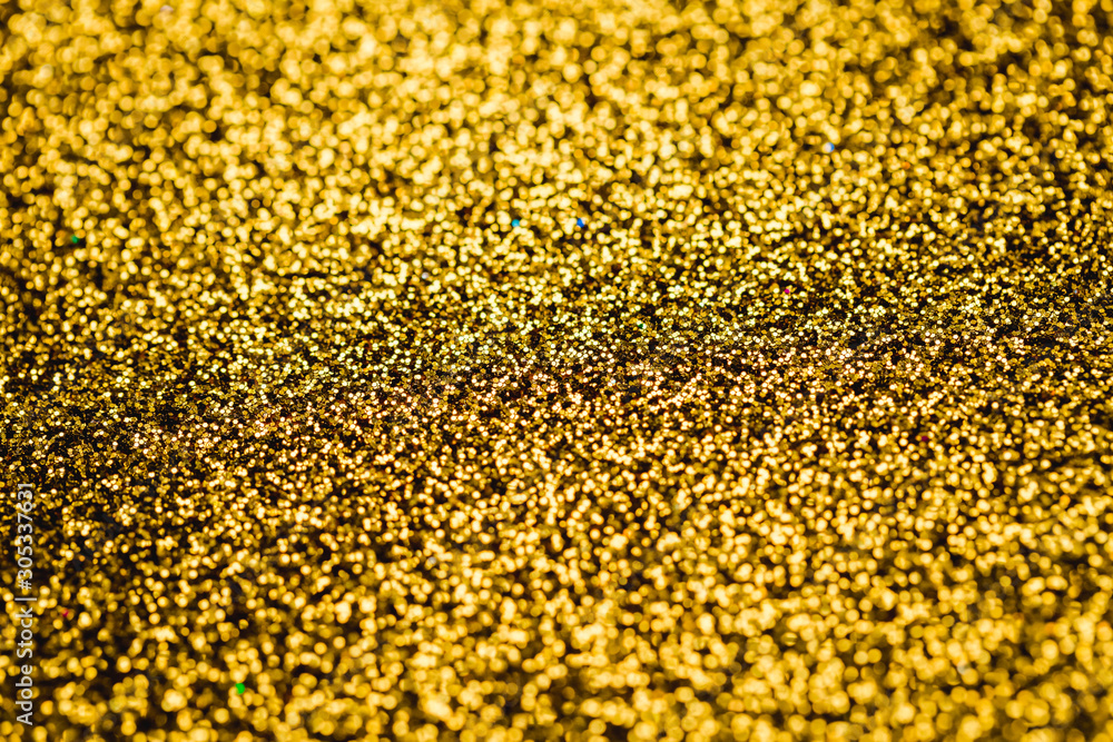 Abstract Golden glitter bokeh Abstract Golden glitter bokeh