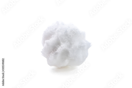 Obraz na plátně roughly formed snowball with marks from fingers