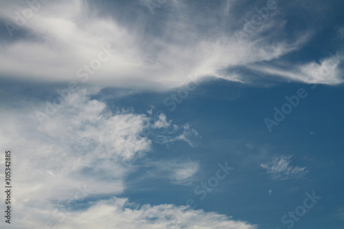 blue sky with clouds © Pichit