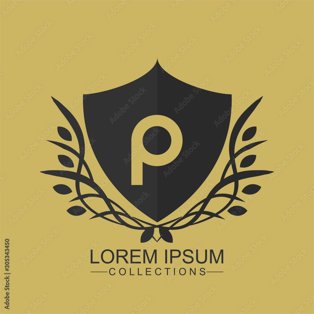 Unique creative simple fashion brands, P initial based letter icon logo. Vintage vector font Unique creative simple fashion brands, P initial based letter icon logo. Vintage vector font