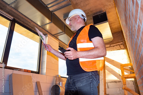 Construction. A man with a ...