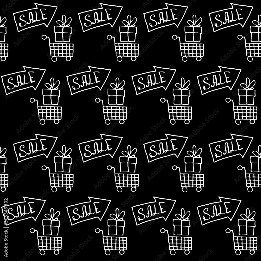 Sale Black Friday. Seamless pattern. Handmade lettering, calligraphy grunge texture background for logo, banners, labels, badges, prints, posters, web Sale Black Friday. Seamless pattern. Handmade lettering, calligraphy grunge texture background for logo, banners, labels, badges, prints, posters, web
