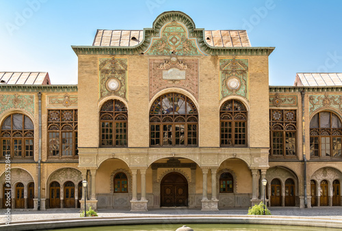 Masoudieh historic mansion from Qajar dynasty, built in 1879, Tehran capital city, Iran