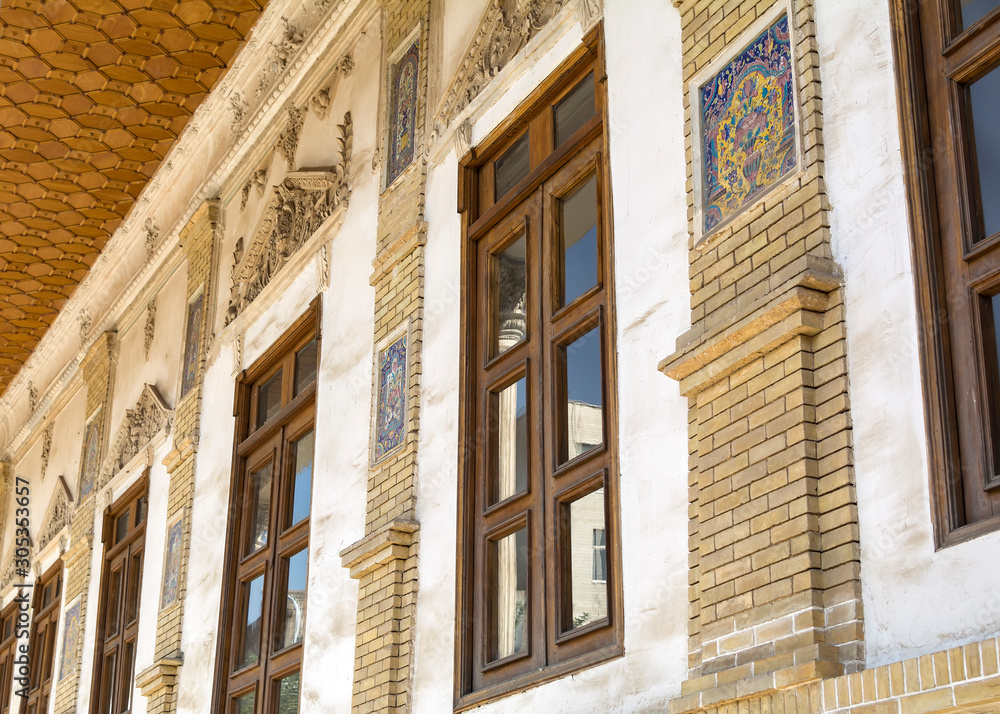 Renovated Masoudieh historic mansion from Qajar dynasty, built in 1879, Tehran, Iran