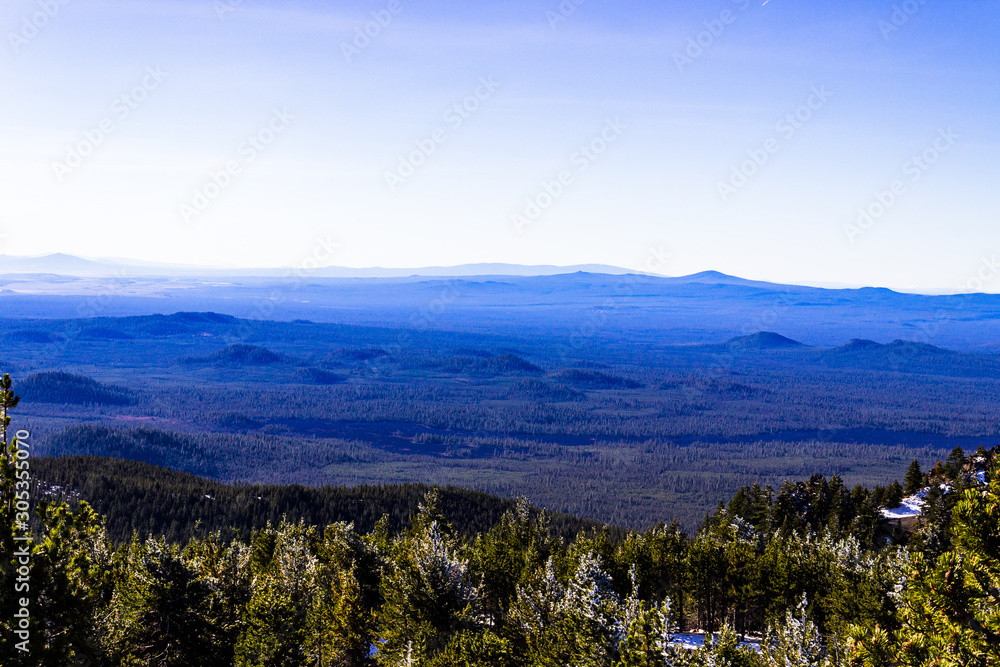 view of mountains and forest oregon