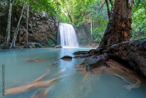 Waterfalls In Deep Forest