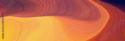 modern curvy waves background illustration with sienna, pastel orange and sandy brown color