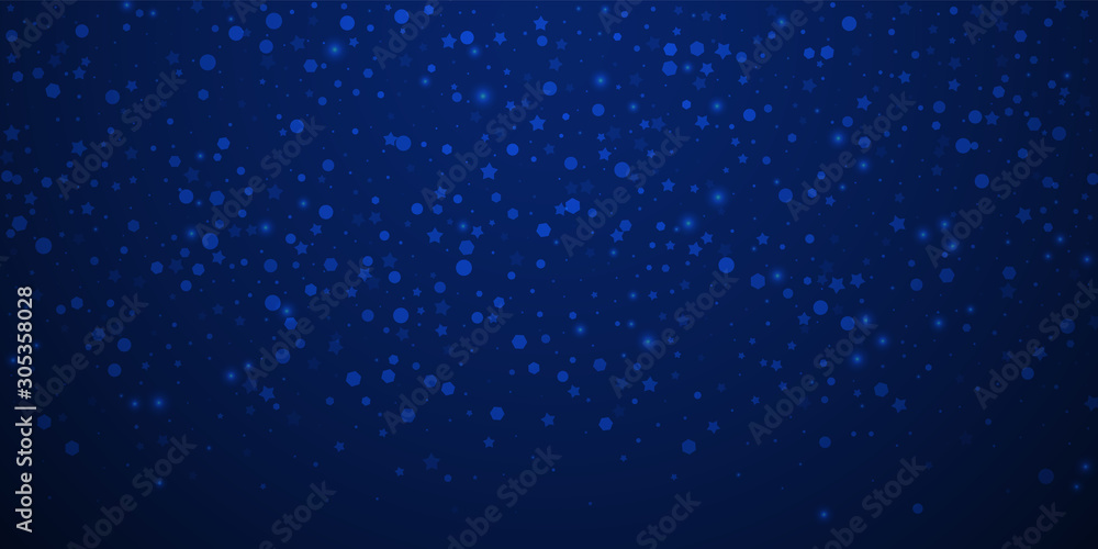 Magic stars random Christmas background. Subtle fl Magic stars random Christmas background. Subtle fl