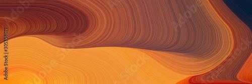 Photography modern soft curvy waves background design with coffee, sienna and pastel orange