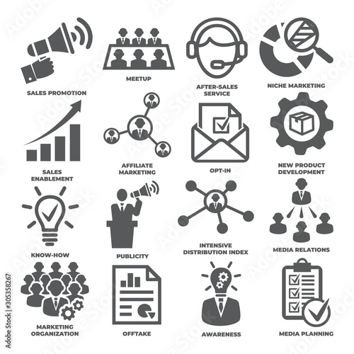 Advertising and marketing icons Pack 2