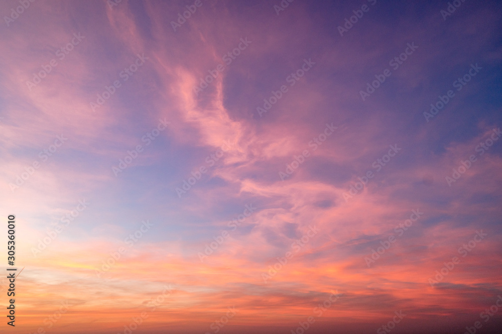 Gradient sky texture after sunset