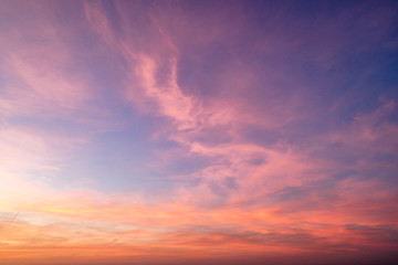 Gradient sky texture after sunset