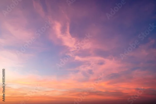 Panel kuchenny z motywem Gradient sky texture after sunset
