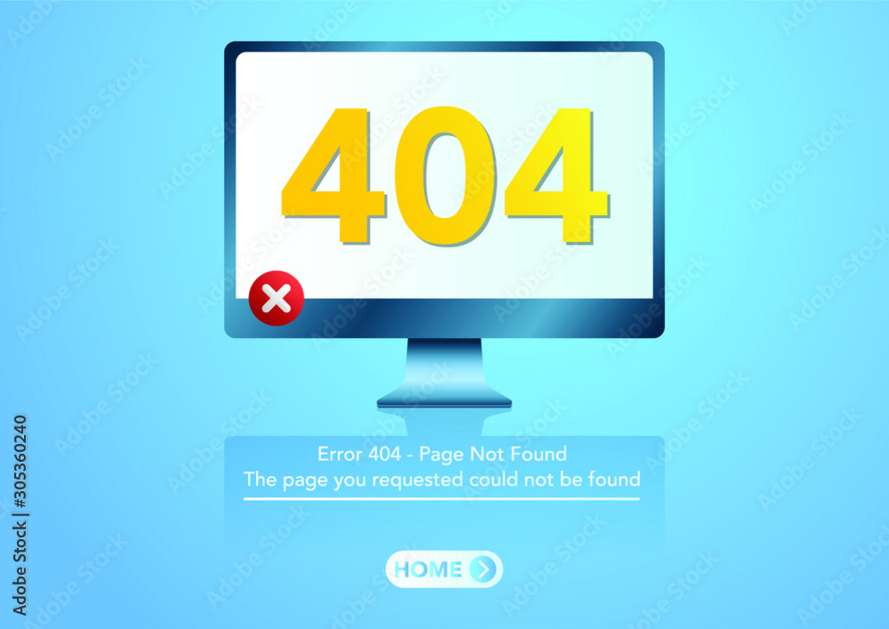 stock vector page not found template with personal computer. 404 error design for web page. vector illustration background. stock vector page not found template with personal computer. 404 error design for web page. vector illustration background.