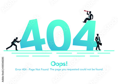 stock vector page not found template with electric plug and socket. 404 error design for web page. vector illustration background.