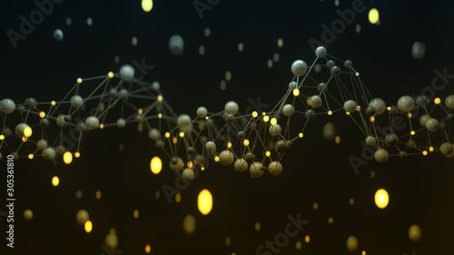 Mesh of linked spheres clos...