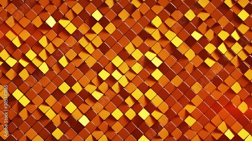 Rotated orange rhombus shap...