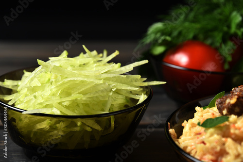 Green (Margelan) Radish Salad photo