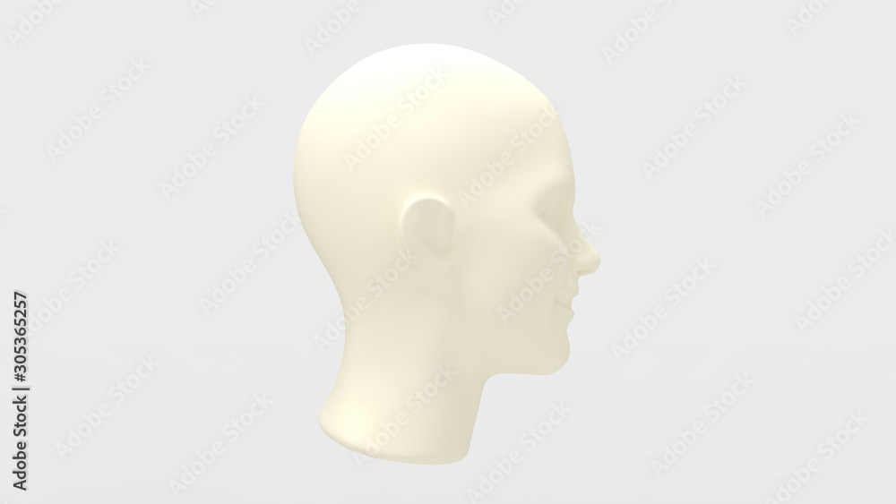 3d rendering of a human female head laughing isolated 3d rendering of a human female head laughing isolated