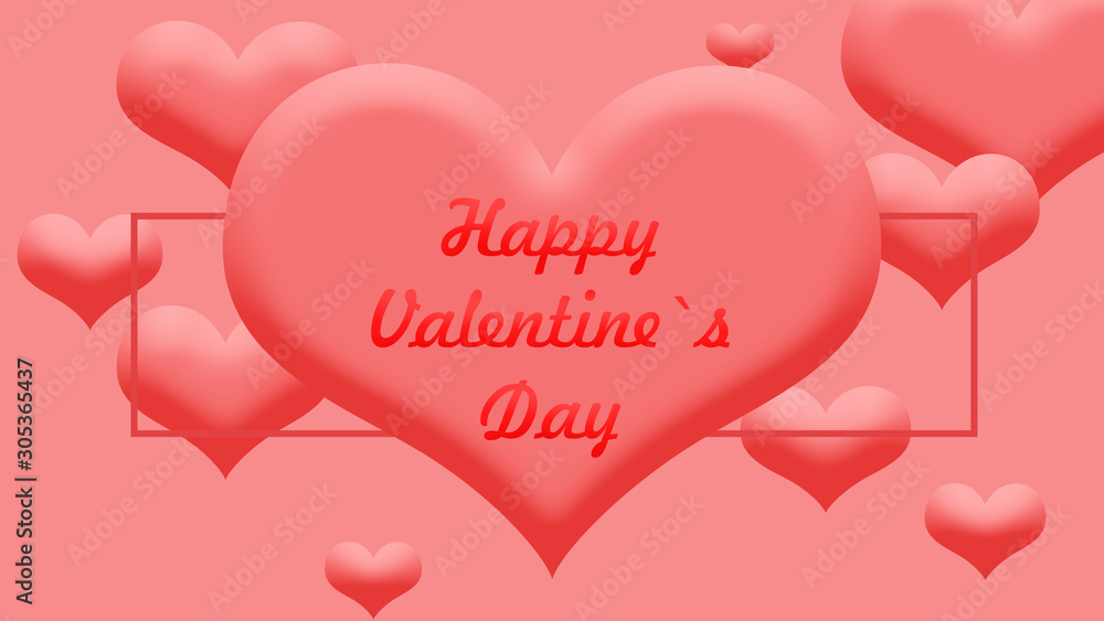 Beautiful red valentines day card background