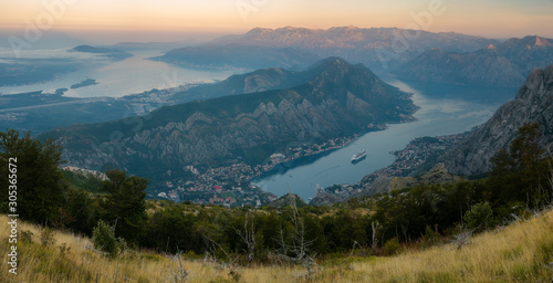 sunrise on the Bay of Kotor in Montenegro © Mike Mareen