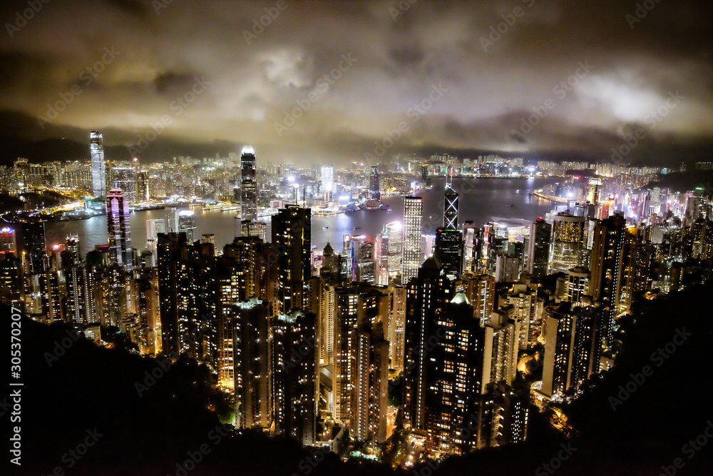 Obraz premium 香港夜景