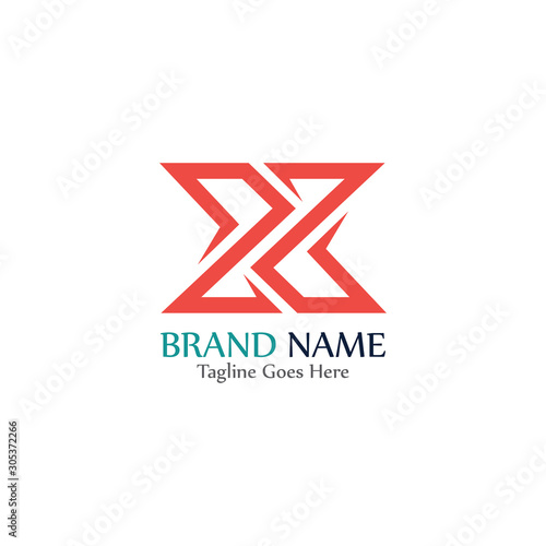 Simple and modern logo of letter X for business vector