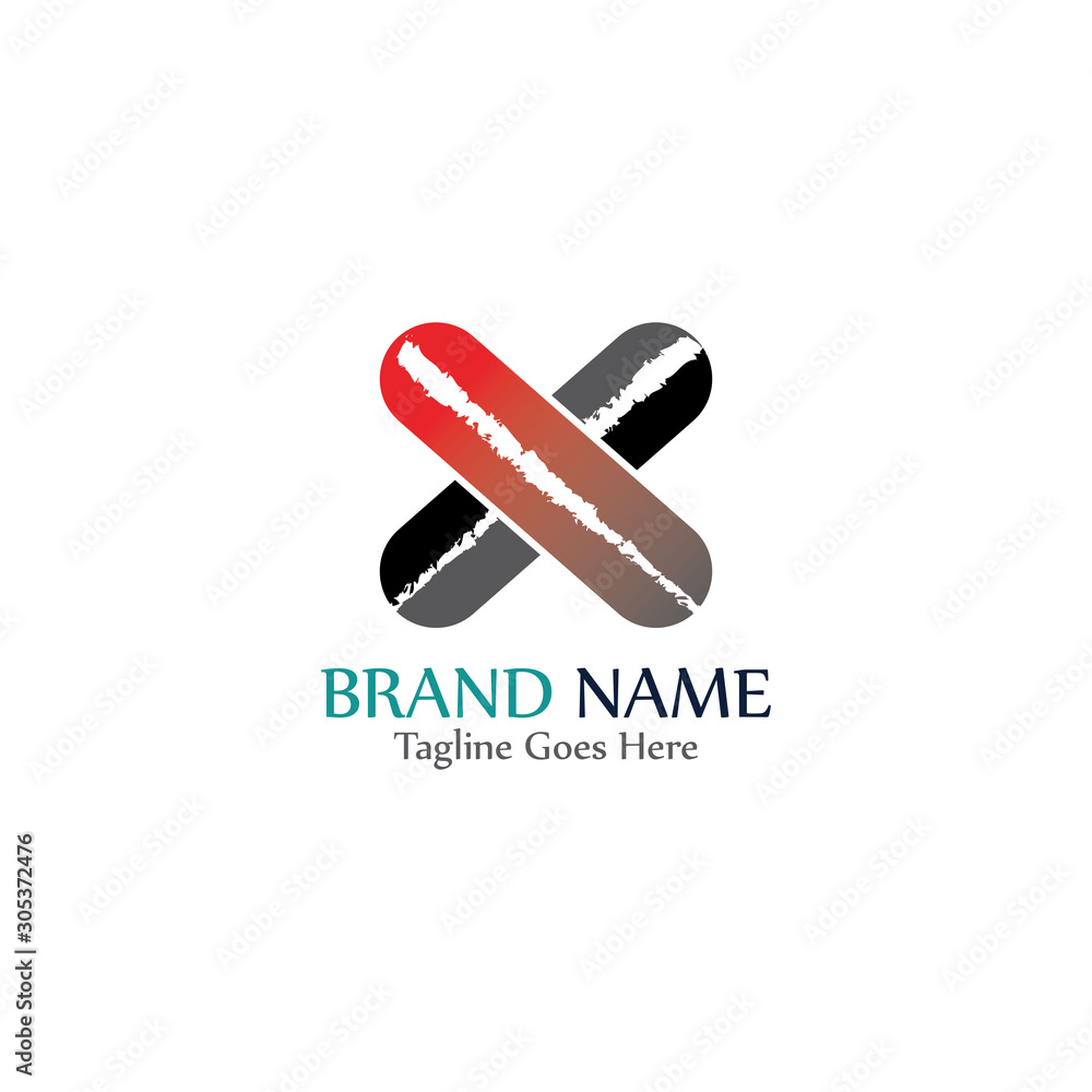 Simple and modern logo of letter X for business vector Simple and modern logo of letter X for business vector