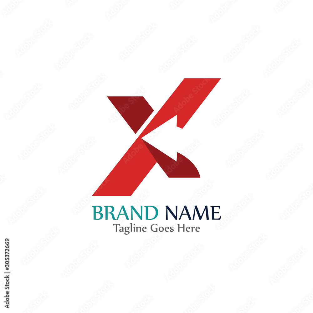 Simple and modern logo of letter X for business vector Simple and modern logo of letter X for business vector