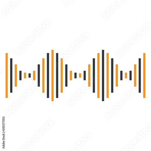 Sound wave  illustration vector icon