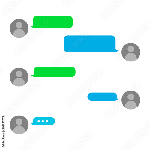 Free Download Shory message dialog icon isolated on white background. Vector illustration. Eps 10. - GFXLoad