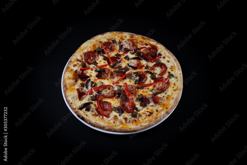 tasty delicious pizza food on a wooden background tasty delicious pizza food on a wooden background