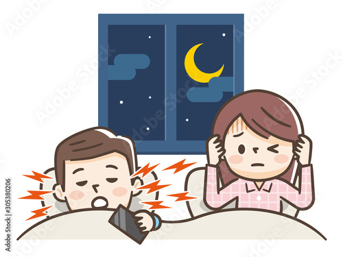 睡眠　夫婦　いびき