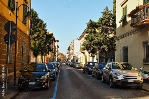 Fototapeta Naklejka Na Ścianę i Meble -  Beautiful Italian street of  small old provincial town